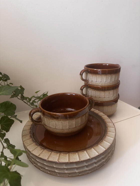 Image 1 of Gerzit soup bowls with plates