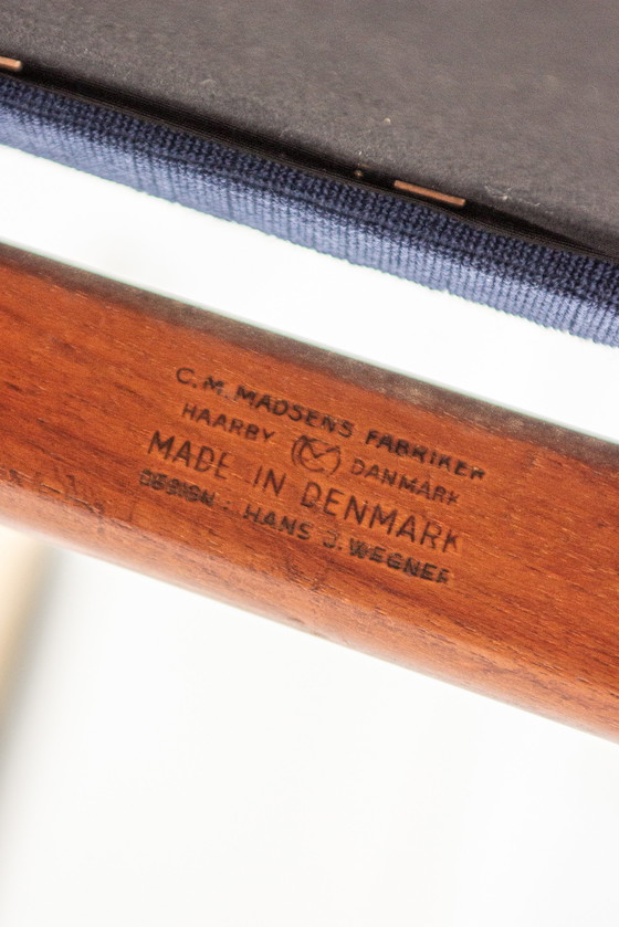 Image 1 of 8X W2 Chaise Hans J. Wegner Cm Madsens Teck