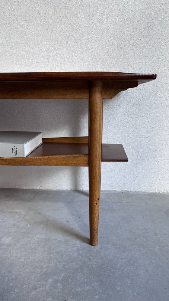 Image 1 of Table basse vintage en teck et chêne