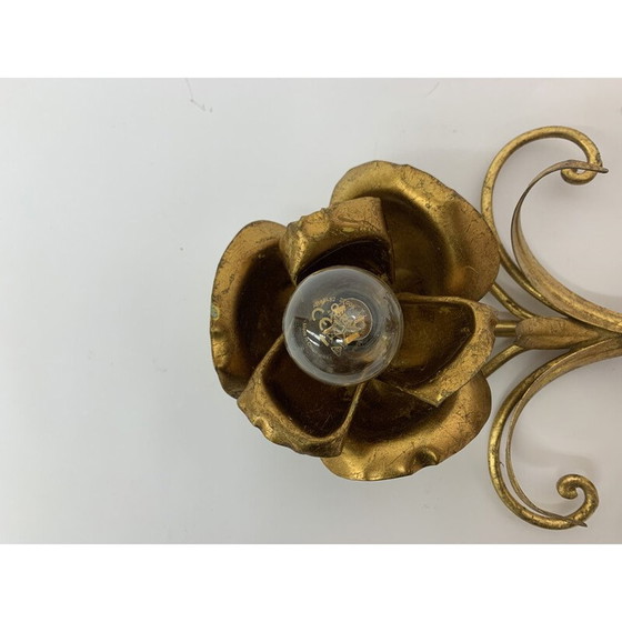 Image 1 of Vintage wall lamp floral, 1970s