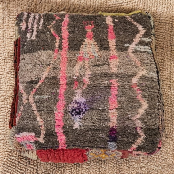 Image 1 of Moroccan Wool Footstool