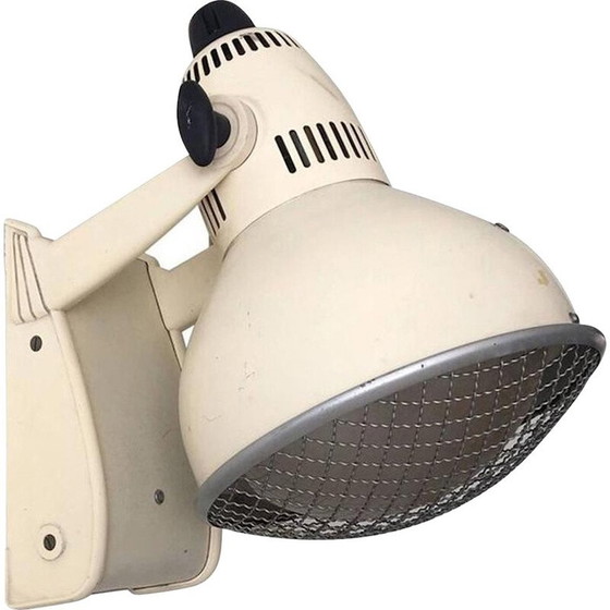 Image 1 of Vintage beige industrial metal medical lamp for Philips, Netherlands 1960