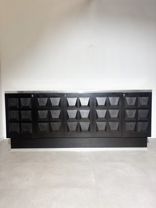 Brutalist Black Sideboard