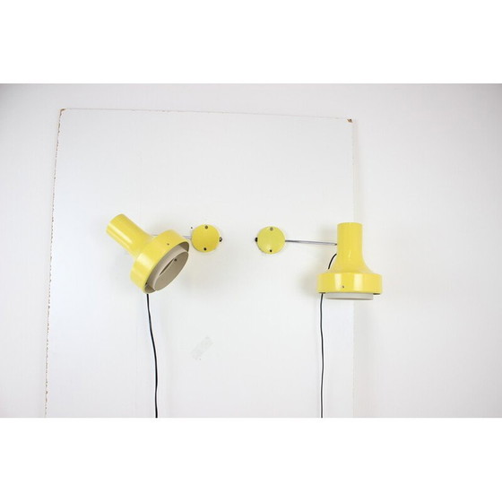 Image 1 of Coppia di lampade da parete vintage di Josef Hůrka per Napako, Cecoslovacchia anni '60