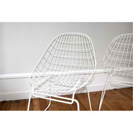 Image 1 of Pair of vintage metal chairs by Cess Braakman for Pastoe, 1970s
