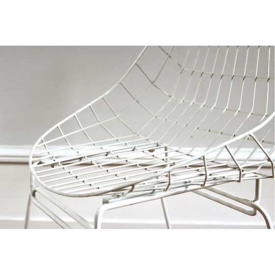 Image 1 of Pair of vintage metal chairs by Cess Braakman for Pastoe, 1970s
