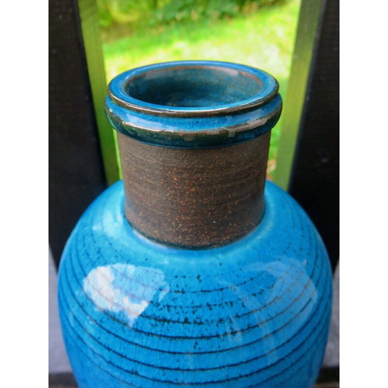 Image 1 of Vintage turquoise vase by Nils Khaler, Denmark 1965