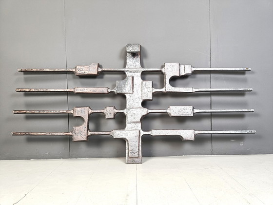 Image 1 of Large Brutalist Wall Sculpture, 1970S