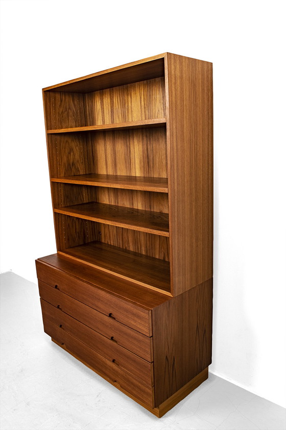 Image 1 of Mid Century chest of drawers with bookcase