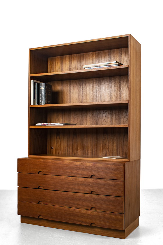 Image 1 of Mid Century chest of drawers with bookcase