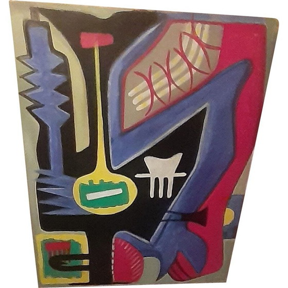 Image 1 of Vintage oil on canvas by Ange Falchi 1970