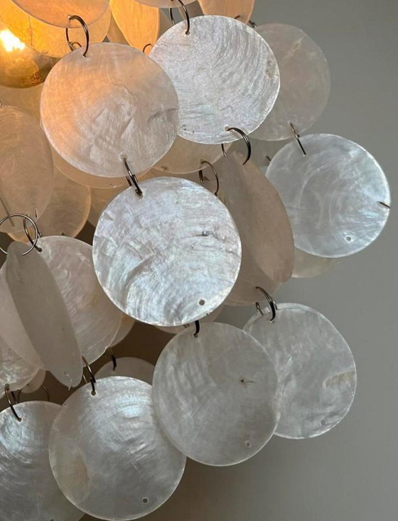 Image 1 of Capiz Shells Lamp Pendant Lamp Pearl Shell