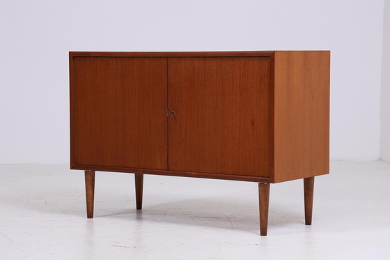 Image 1 of WK Teak chest of drawers | Mid - Century cabinet | Vintage chest of drawers Retro shoe cabinet hallway wood