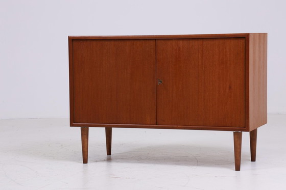 Image 1 of WK Teak chest of drawers | Mid - Century cabinet | Vintage chest of drawers Retro shoe cabinet hallway wood