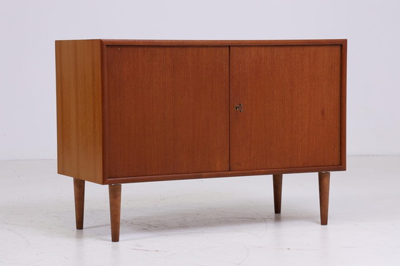 Image 1 of WK Teak chest of drawers | Mid - Century cabinet | Vintage chest of drawers Retro shoe cabinet hallway wood