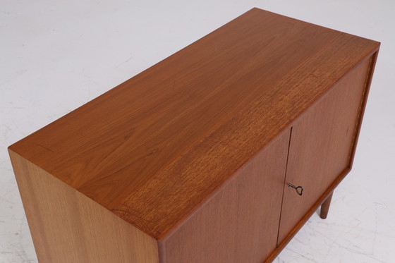 Image 1 of WK Teak chest of drawers | Mid - Century cabinet | Vintage chest of drawers Retro shoe cabinet hallway wood