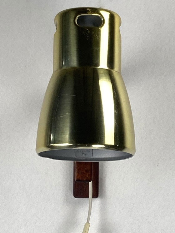 Image 1 of V488 Wall Light In Teak And Brass By Hans Agne Jakobsson, 1960S