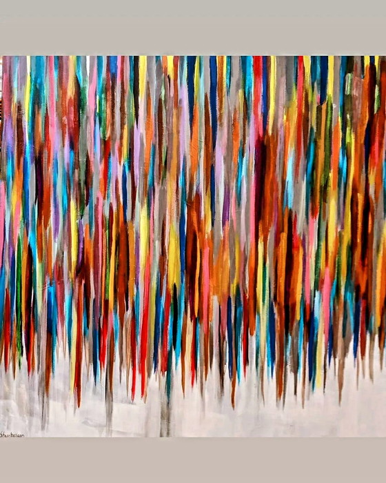 Image 1 of Tineke van Steenbergen - "Hanging Colours" new painting