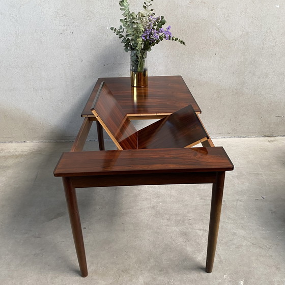 Image 1 of Mid-Century Topform rosewood dining room table 1970