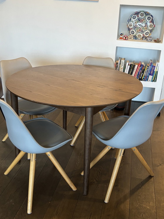 Image 1 of 4x gray dining chairs