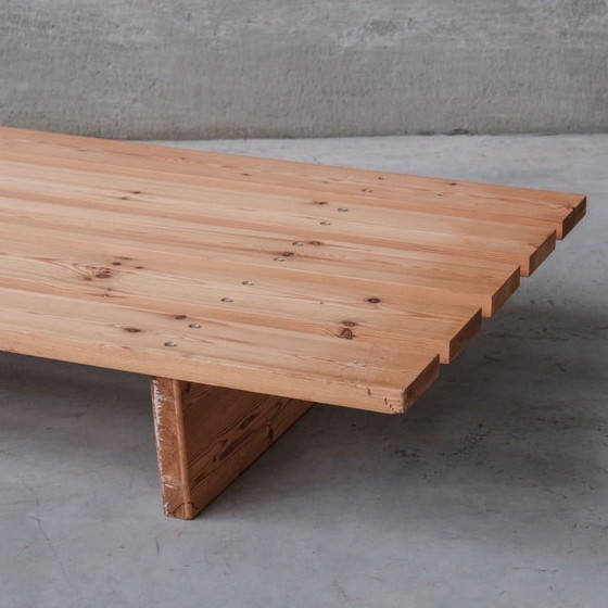 Image 1 of Danish mid-century slatted pine daybed