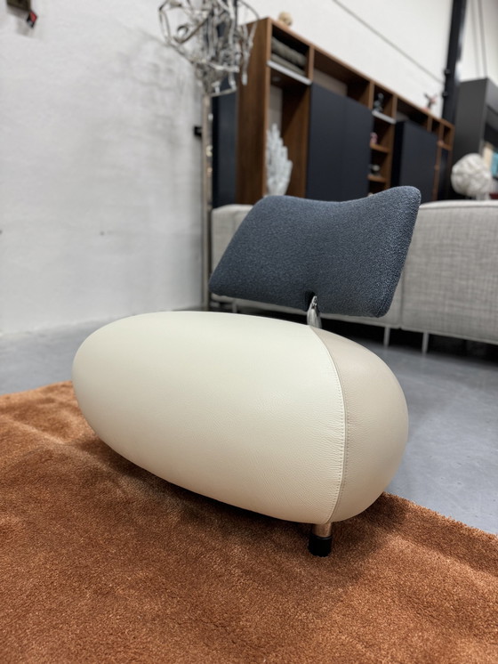 Image 1 of Sillón Leolux Pallone Senso Egret, blanco roto y tela Monza