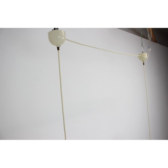 Image 1 of Pair of vintage Space Age pendant lamps by Napako, 1970s