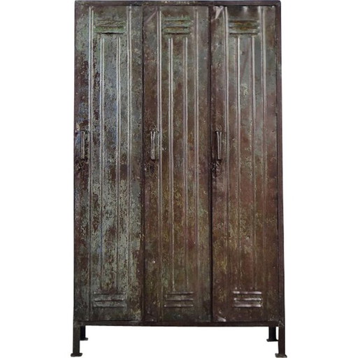 Vintage metal factory cabinet, 1950