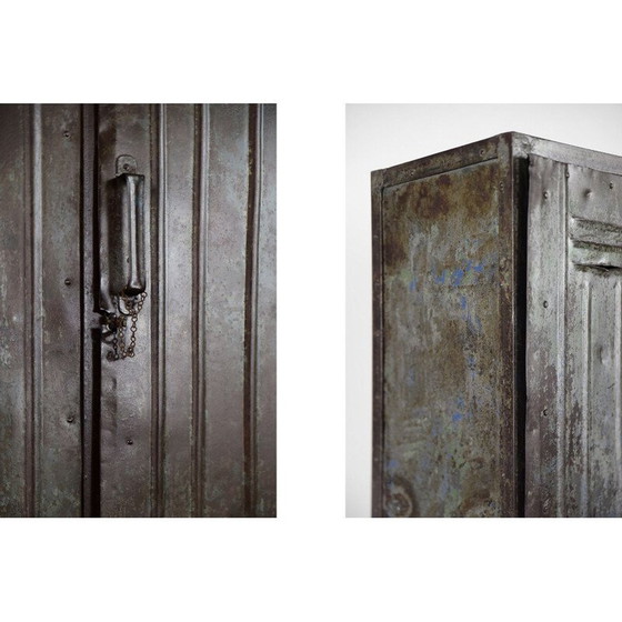 Image 1 of Vintage metal factory cabinet, 1950