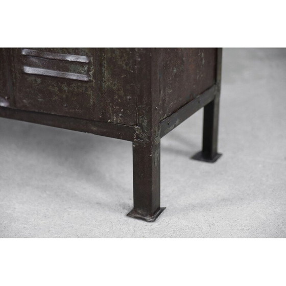 Image 1 of Vintage metal factory cabinet, 1950
