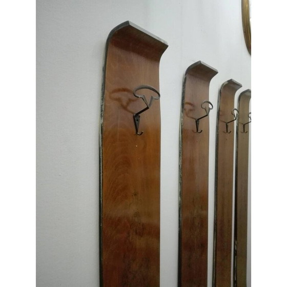 Image 1 of Appendiabiti vintage in teak di Campo e Graffi, 1960