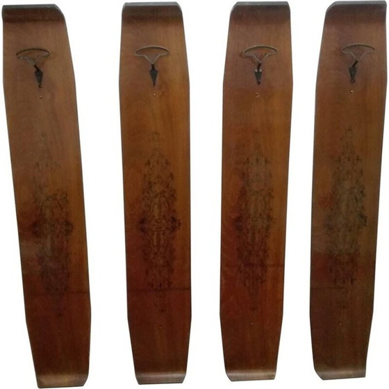 Image 1 of Appendiabiti vintage in teak di Campo e Graffi, 1960