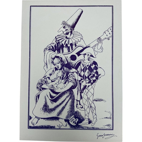 Image 1 of Vintage lithograph by Gino Severini