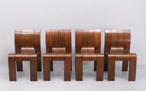 4x Gijs Bakker Strip chair