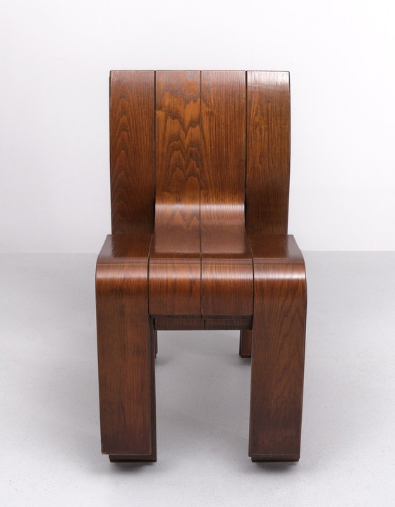 Image 1 of 4x Gijs Bakker Strip Chair