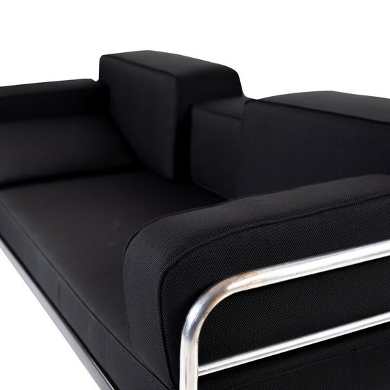 Image 1 of Vintage daybed in chromed tubular steel and fabric, 1930s