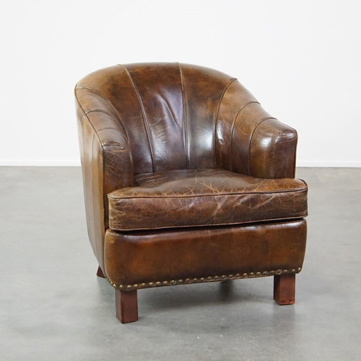 Armchair Made Of Beef Leather