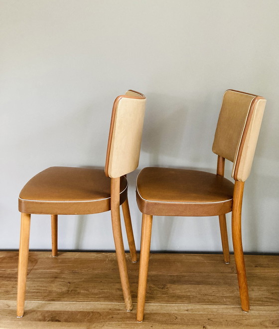 Image 1 of Set Of 2 Mid - Century Stevens Skai Kitchen Chairs