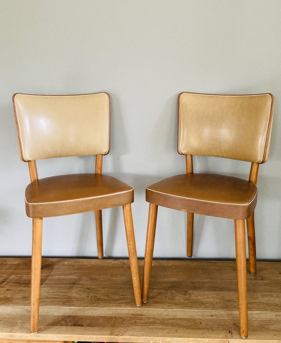 Image 1 of Set Of 2 Mid - Century Stevens Skai Kitchen Chairs