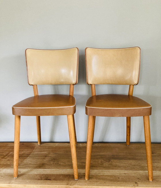 Image 1 of Set Of 2 Mid - Century Stevens Skai Kitchen Chairs