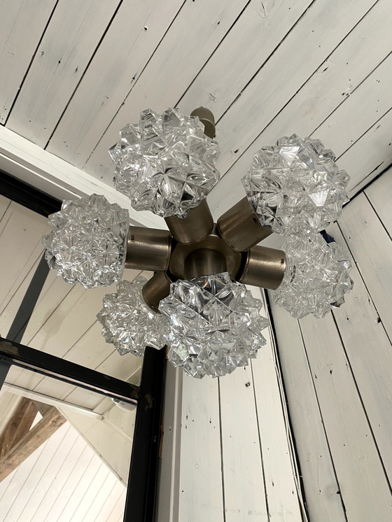 Image 1 of Lampe design Kamenicky Senov Lustre pendentif 1970