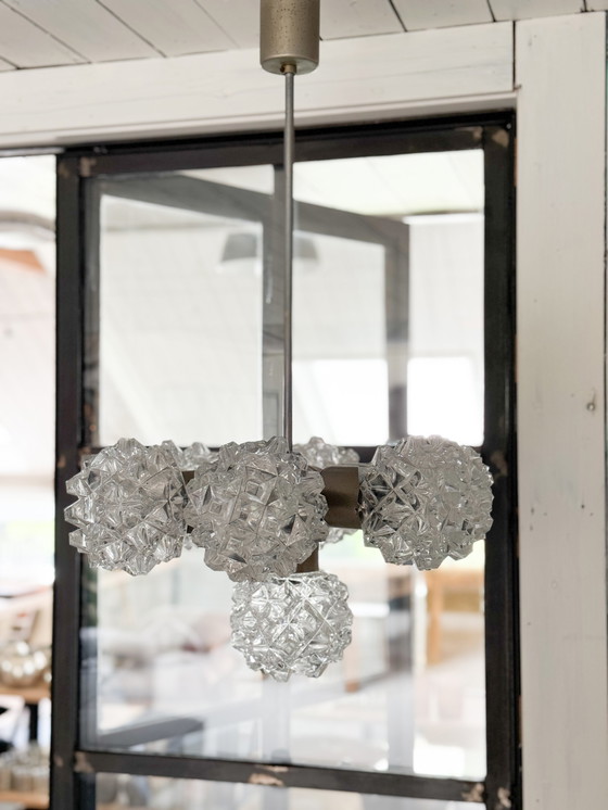 Image 1 of Lampe design Kamenicky Senov Lustre pendentif 1970