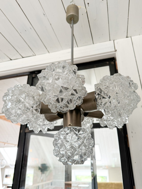 Image 1 of Lampe design Kamenicky Senov Lustre pendentif 1970