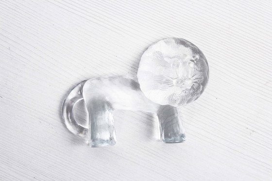 Image 1 of Lion paperweight by Erik Höglund and Bertil Vallien for Kosta Boda