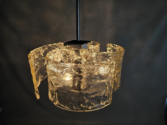 Image 1 of Pendant Lamp Italy Organic Thick Glass Shapes