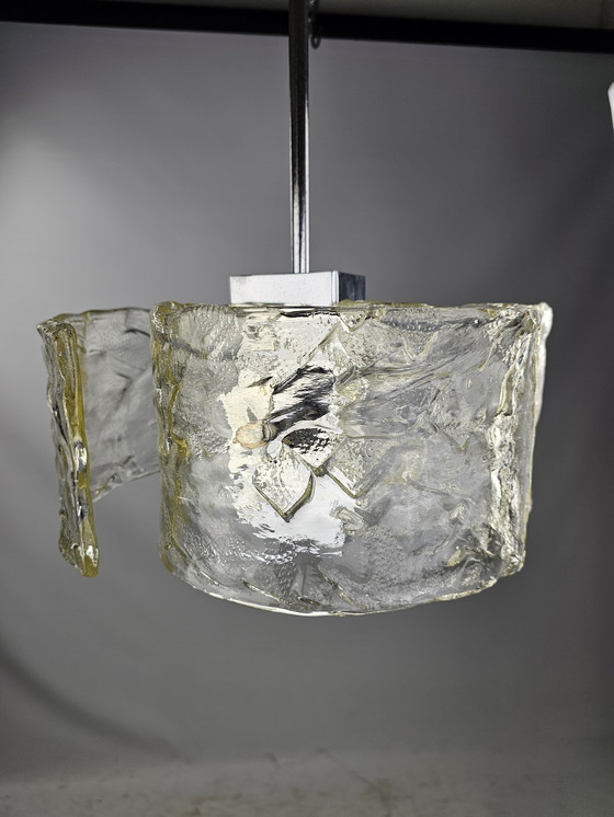 Image 1 of Pendant Lamp Italy Organic Thick Glass Shapes