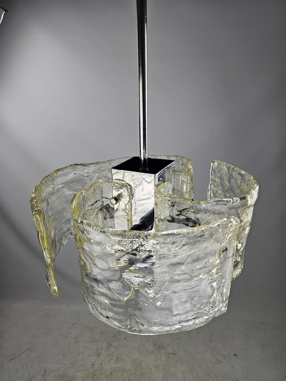 Image 1 of Pendant Lamp Italy Organic Thick Glass Shapes