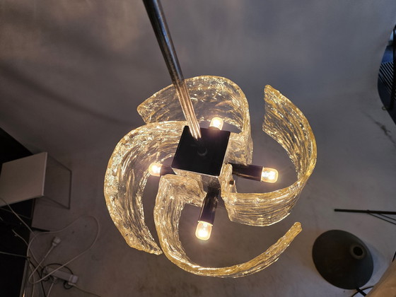 Image 1 of Pendant Lamp Italy Organic Thick Glass Shapes