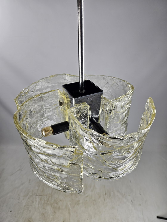 Image 1 of Pendant Lamp Italy Organic Thick Glass Shapes