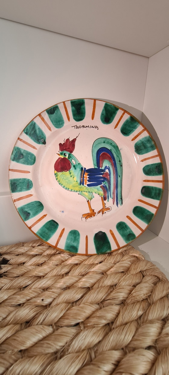 Image 1 of Wall plate rooster Taormina